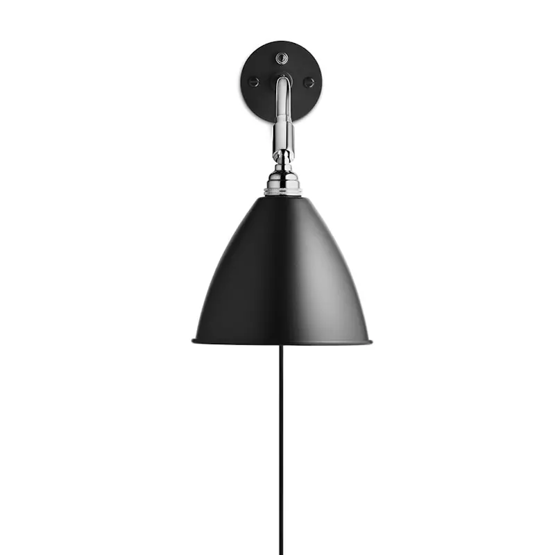 Endast idag Bestlite BL7 Vägglampa, Krom / Svart