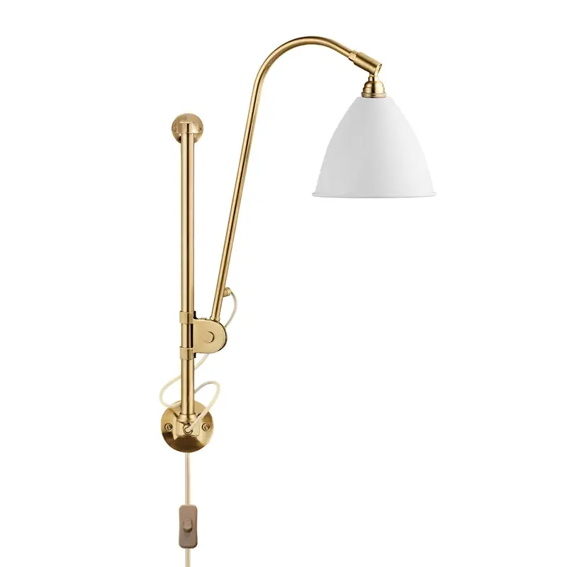 Bestlite BL5 Vägglampa, Mässing/Vit Snabb leverans