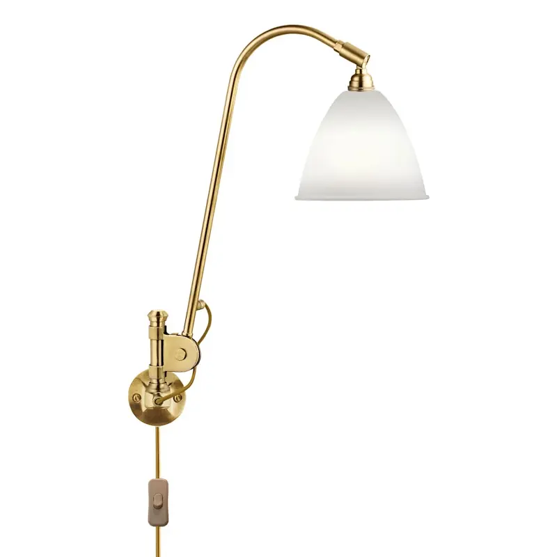 Bestlite BL6 Vägglampa, Mässing/Benporslin Lägg i varukorgen
