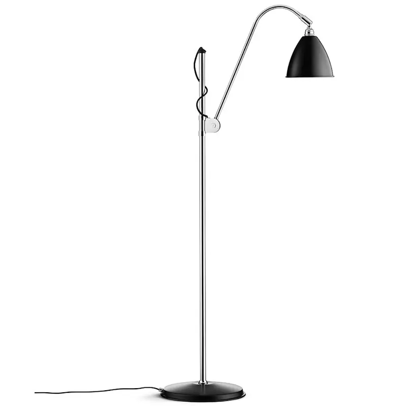 Bestlite BL3 S Golvlampa, Krom/Svart Billig