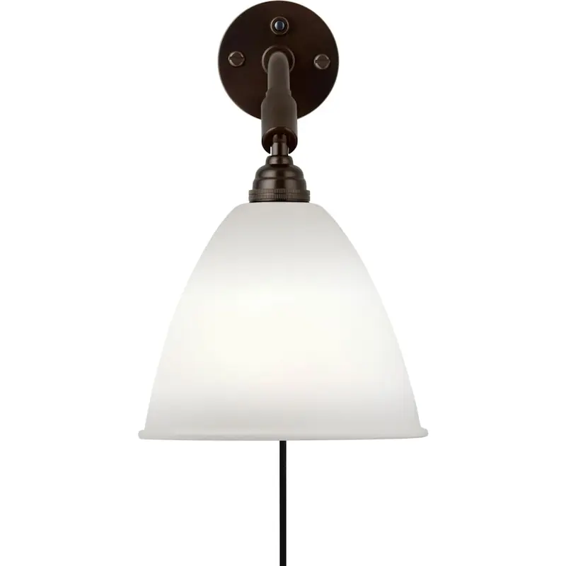 risnedsättning Bestlite BL7 Vägglampa, Svart Mässing / Bone china