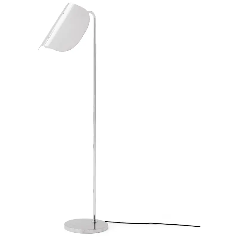 Wing Golvlampa, Polerat Aluminium Kundfavorit