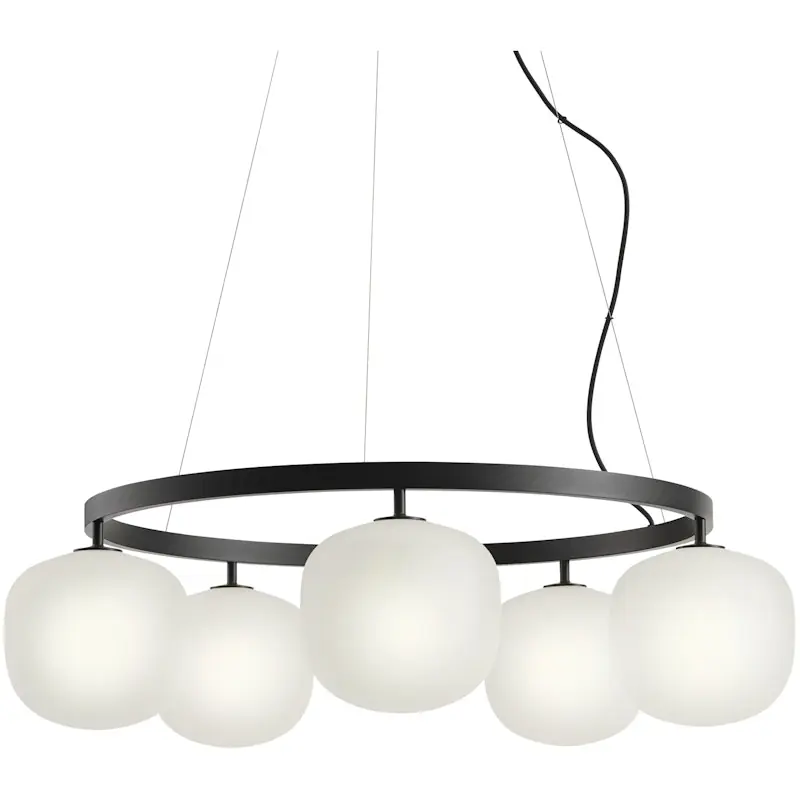 Rime Ljuskrona 80 cm, Svart Outlet