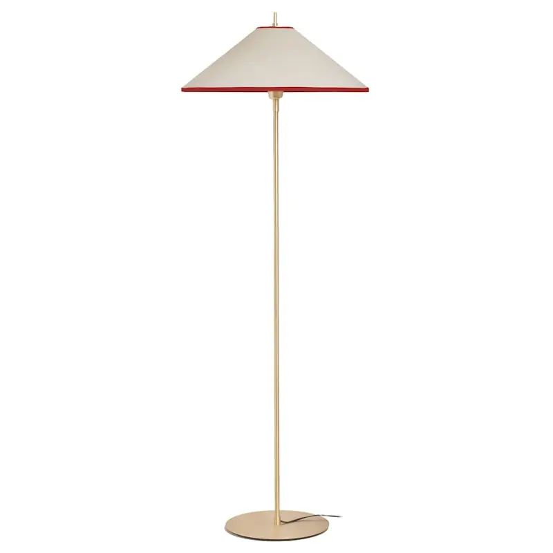 Tafta Golvlampa Ø52 cm, Röd / Off-white Beställ idag