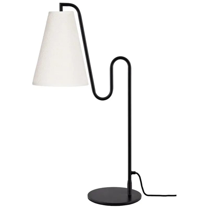 Outlet Lou Bordslampa, Svart / Vit