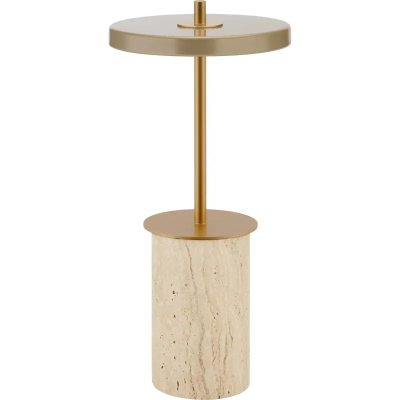 Asteria Move Mini Bordslampa Portabel, Clay Travertine Sänkt pris