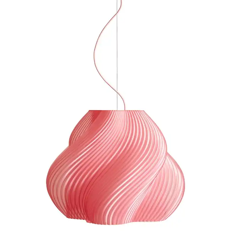 Kundfavorit Soft Serve Pendel Mega, Krom / Peach Sorbet