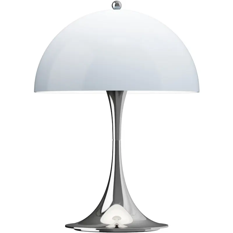 Panthella 250 Bordslampa Portabel, Krom / Opal Blue Erbjudande