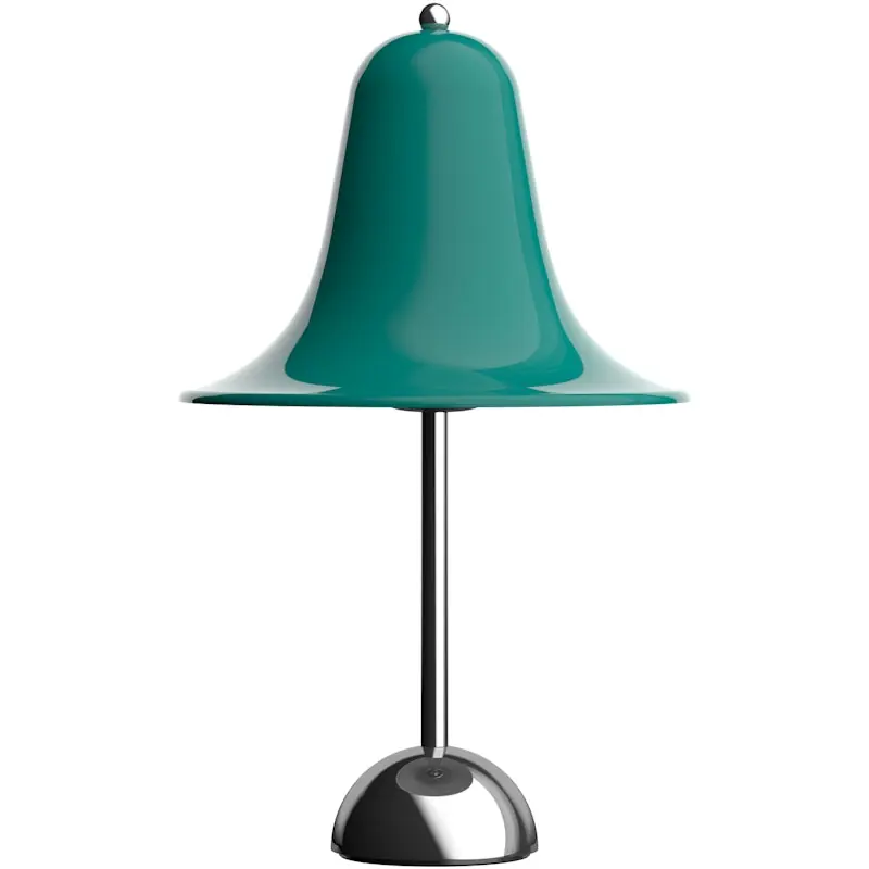 Pantop Bordslampa Ø23, Krom / Dark Teal Fri frakt