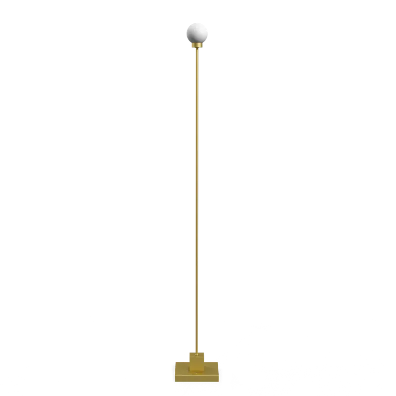 Snowball Portabel Golvlampa Mässing Expressleverans