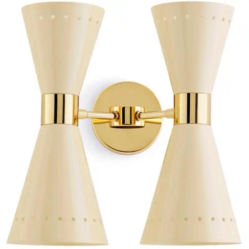 Megafono 4 Vägglampa, Ivory Expressleverans