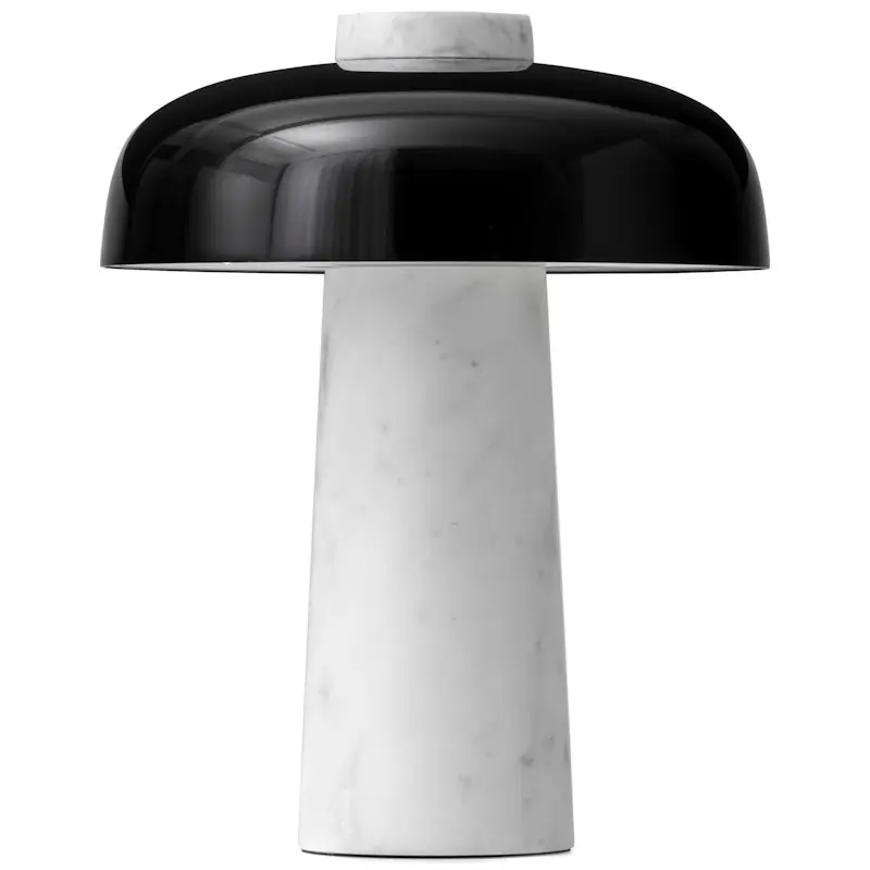 Reverse Bordslampa, Carrara / Svart Begränsat erbjudande