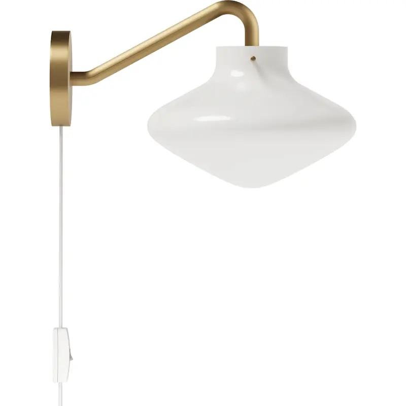 Handla nu REPOSE 175 Vägglampa, Mässing