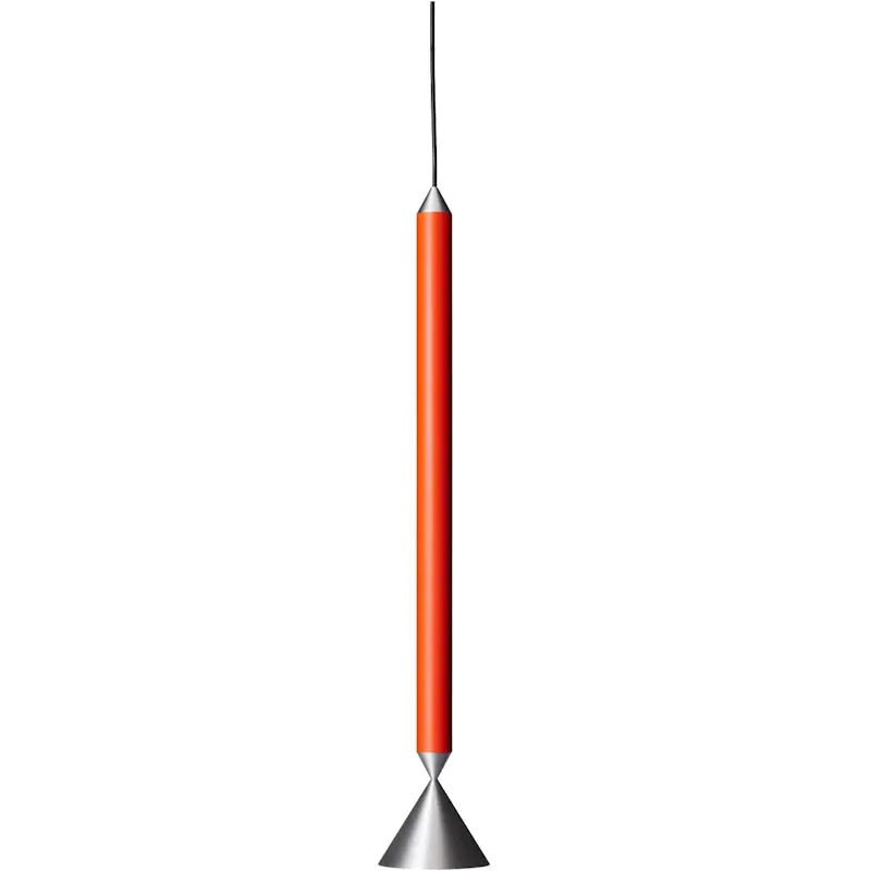 Apollo 59 Pendel, Red Orange / Polerat Aluminium Sista chansen