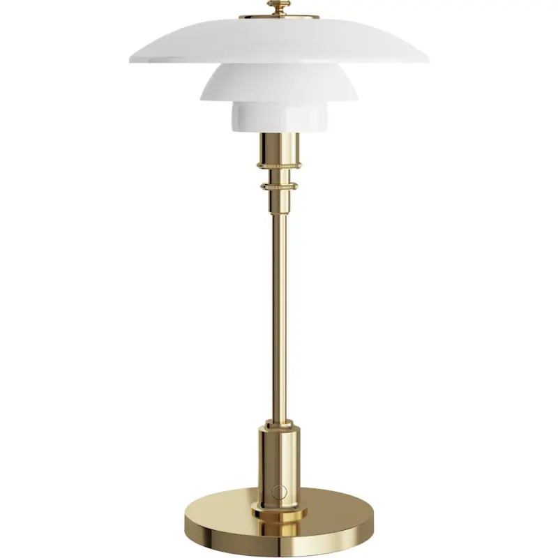 PH 2/1 Bordslampa Portabel, Mässing Metalliserad Snabb frakt