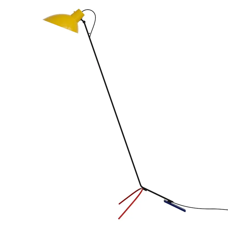 Begränsat erbjudande VV Cinquanta Golvlampa, Mondrian / Gul