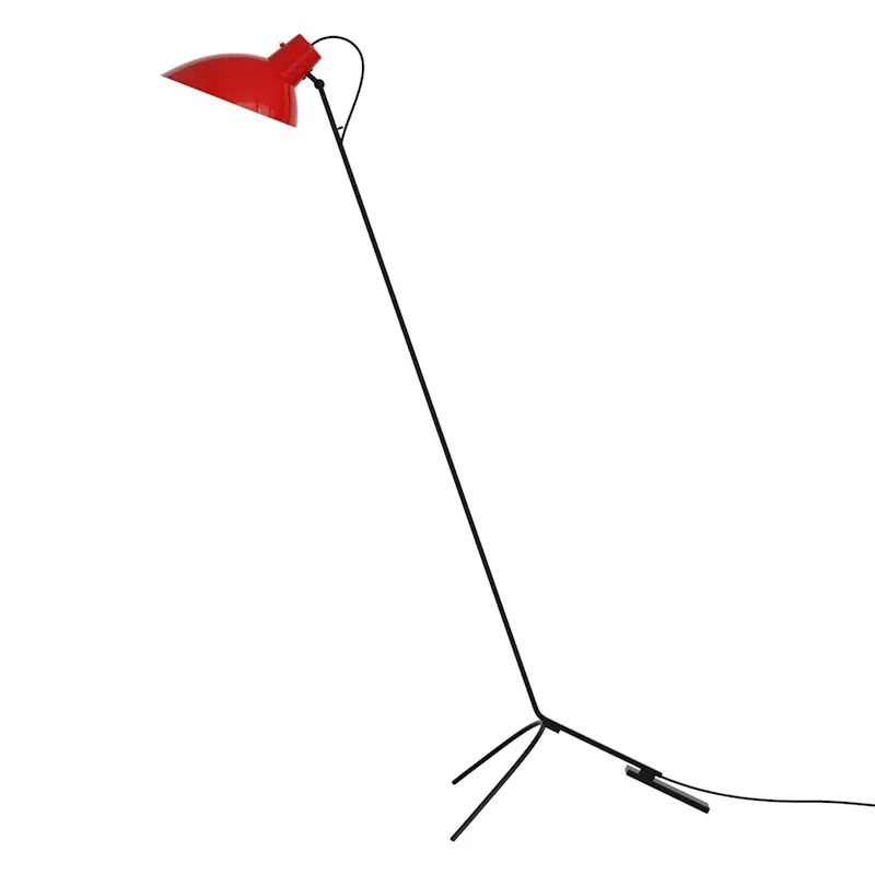 VV Cinquanta Golvlampa, Svart / Röd Populärt val