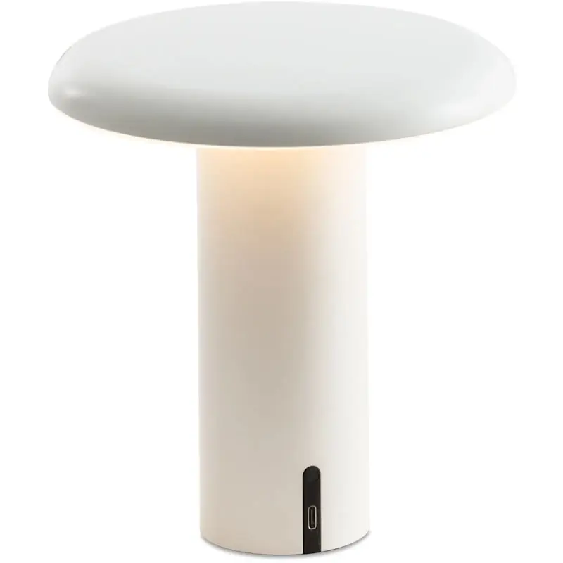 Premium Takku Bordslampa Portabel, Varnished White