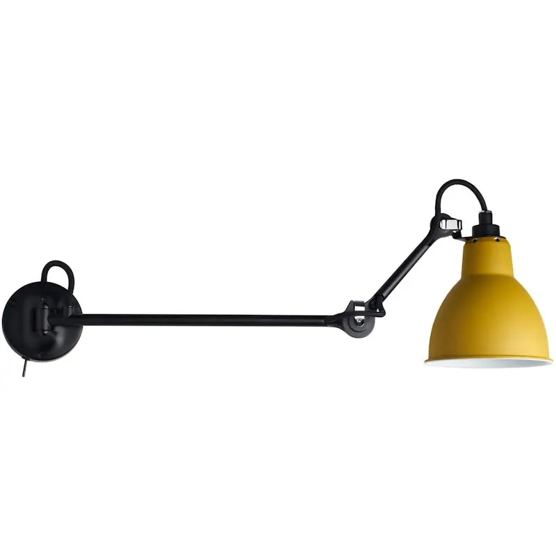 Snabb leverans Lampe Gras N°204 L40 SW Vägglampa, Gul
