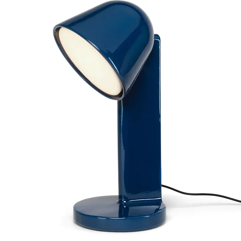 Outlet Céramique Down Bordslampa, Navy Blue