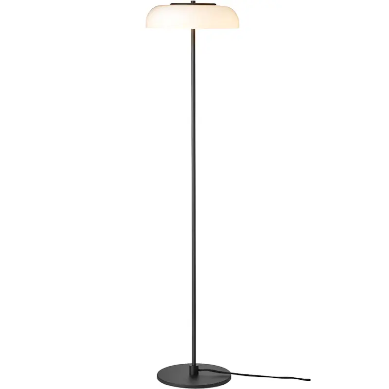 Blossi Golvlampa, Svart / Opal Snabb leverans
