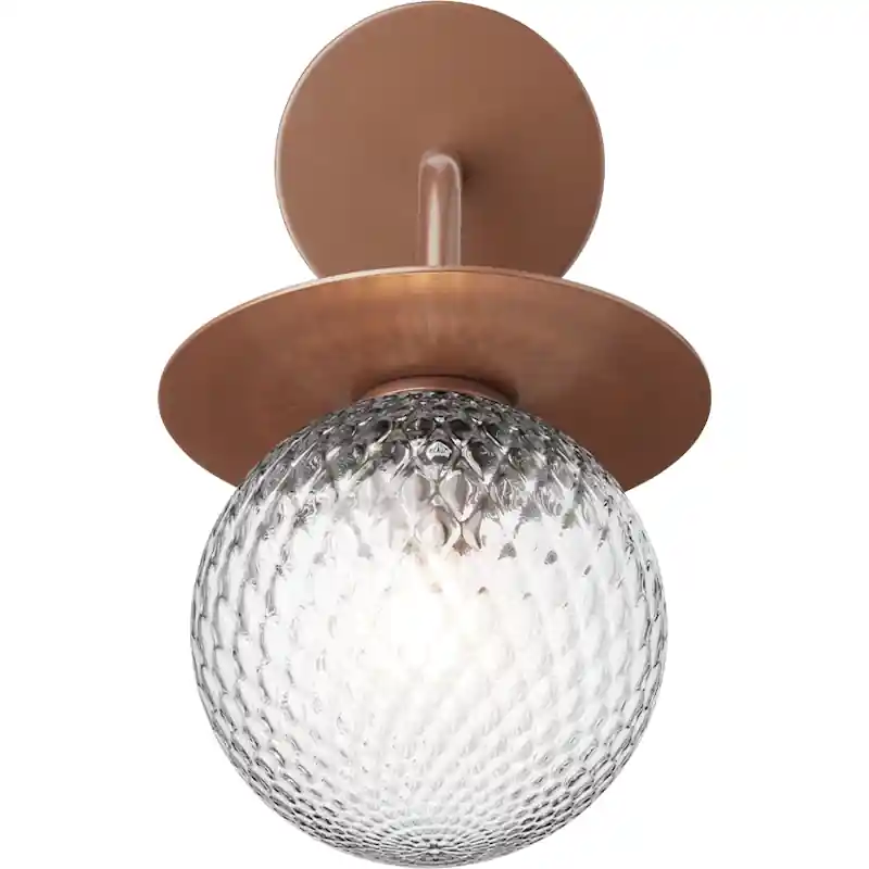 Liila Vägglampa Utomhus, Mörk Brons / Klar Rabatt