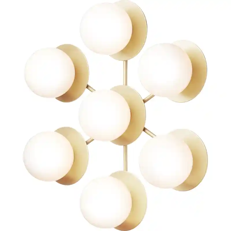 Handla nu Liila Star Vägg-/Taklampa, Nordic Gold / Opal
