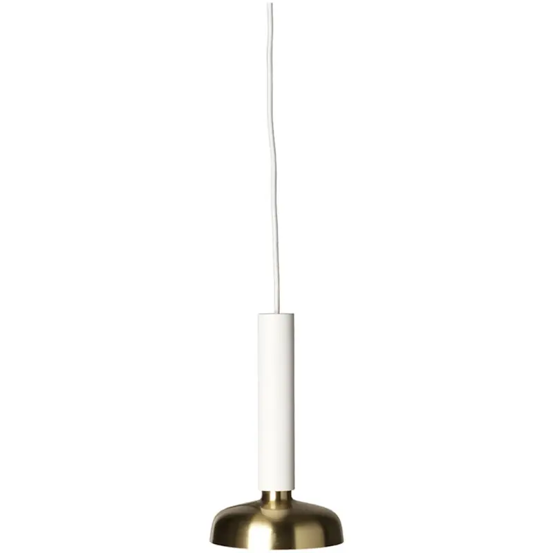 Snabb frakt Blend 9 Pendel, Traffic White / Mässing