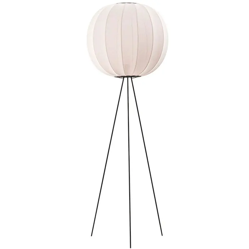 Knit-Wit Golvlampa Hög Rund 60 cm, Pärlvit Trygg betalning