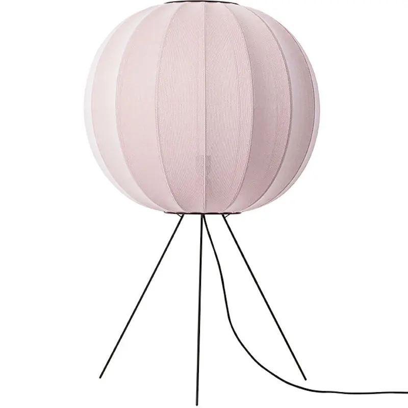 Knit-Wit Golvlampa Medium Rund 60 cm, Svart Snabb frakt