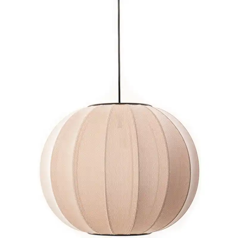 Knit-Wit Pendel Rund 45 cm, Sand Stone Lågt pris