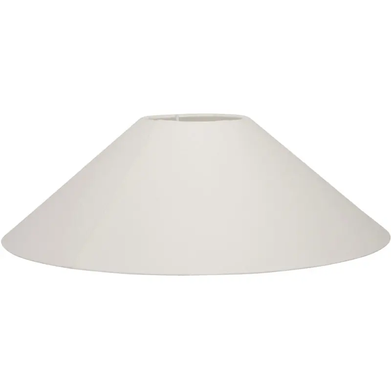 Fynd Basic Flat Lampskärm Vit, 36 cm