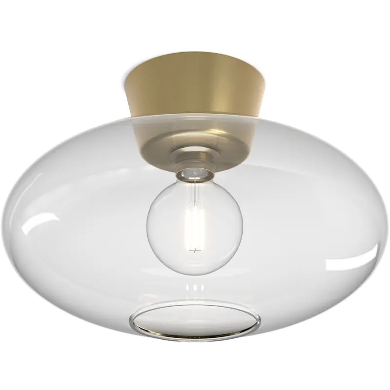 Bullo XL Plafond, Mässing / Klar Endast denna vecka