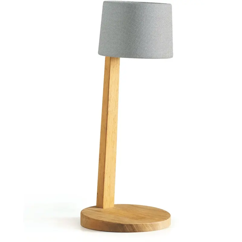 Rabatter Gaia Bordslampa Portabel Teak, Rubelli Argento