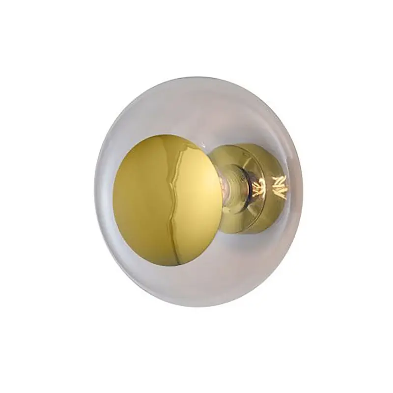 Horizon Vägg/Taklampa 29 cm, Clear/Guld Populär