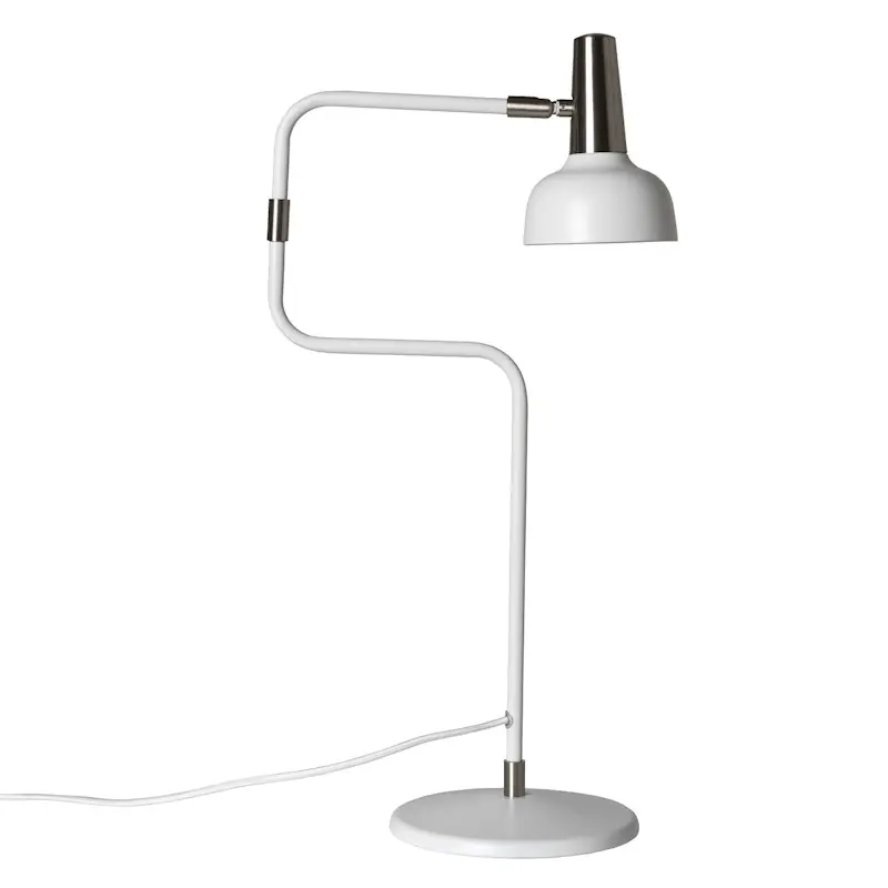 Beställ idag Ray Bordslampa LED, Vit/ Nickel