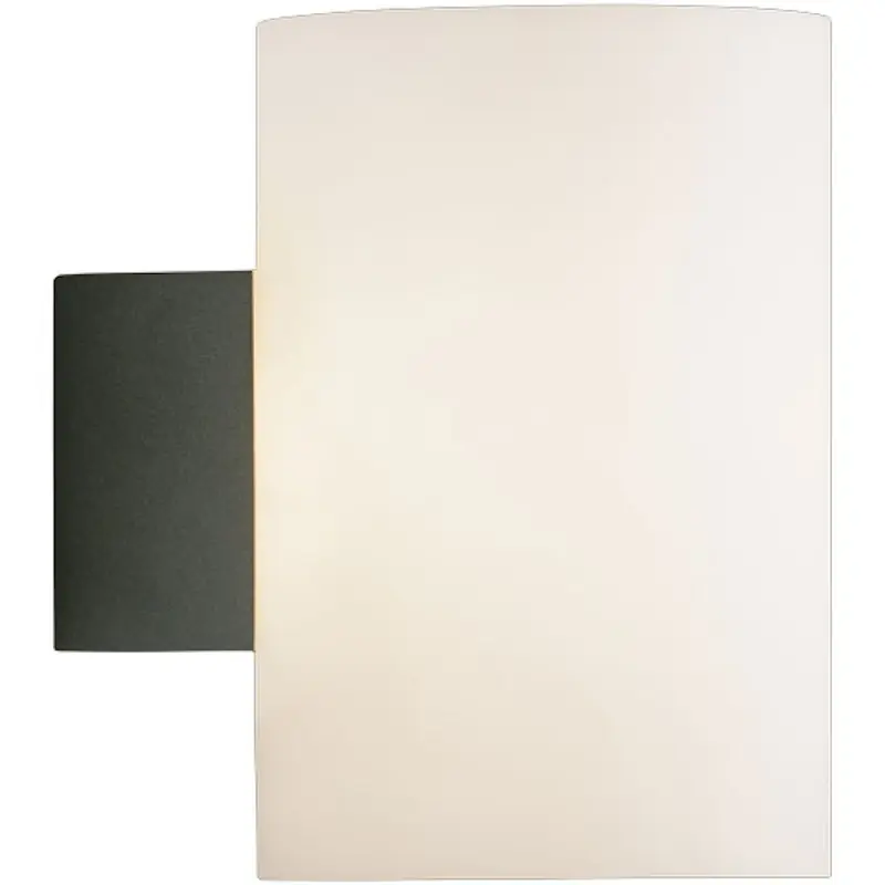 Snabb frakt Evoke Vägglampa 180 mm, Antracit / Opalglas