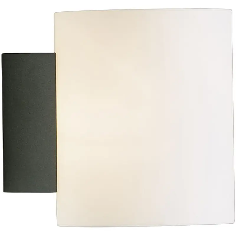 Extra rabatt Evoke Vägglampa 120 mm, Antracit / Opalglas