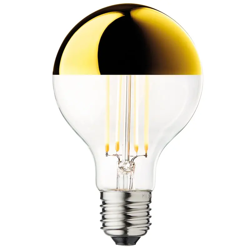Globe Led-Ljuskälla 5W Ø8 cm, Guld Snabb frakt