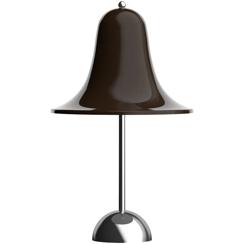 Pantop Bordslampa Portabel Ø18, Krom / Pitch Brown Billigare
