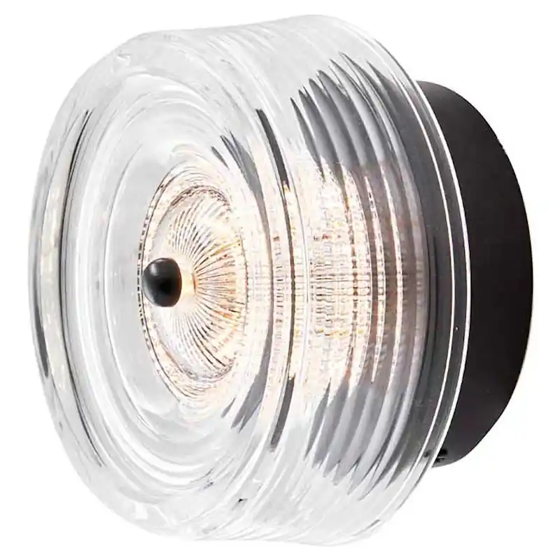 Kampanj Glow Vägglampa Ø16 cm, Svart