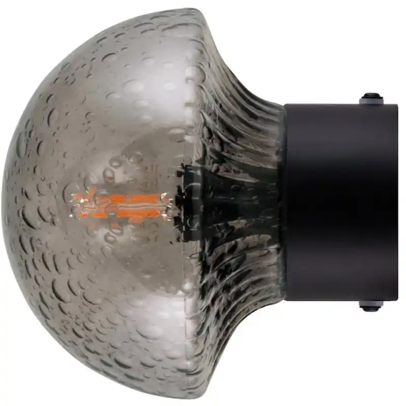 Outlet Fungo 16 Vägglampa, Svart / Rök