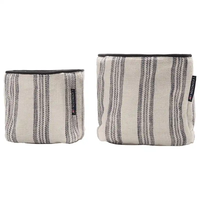 Populär Striped Korg 2-pack