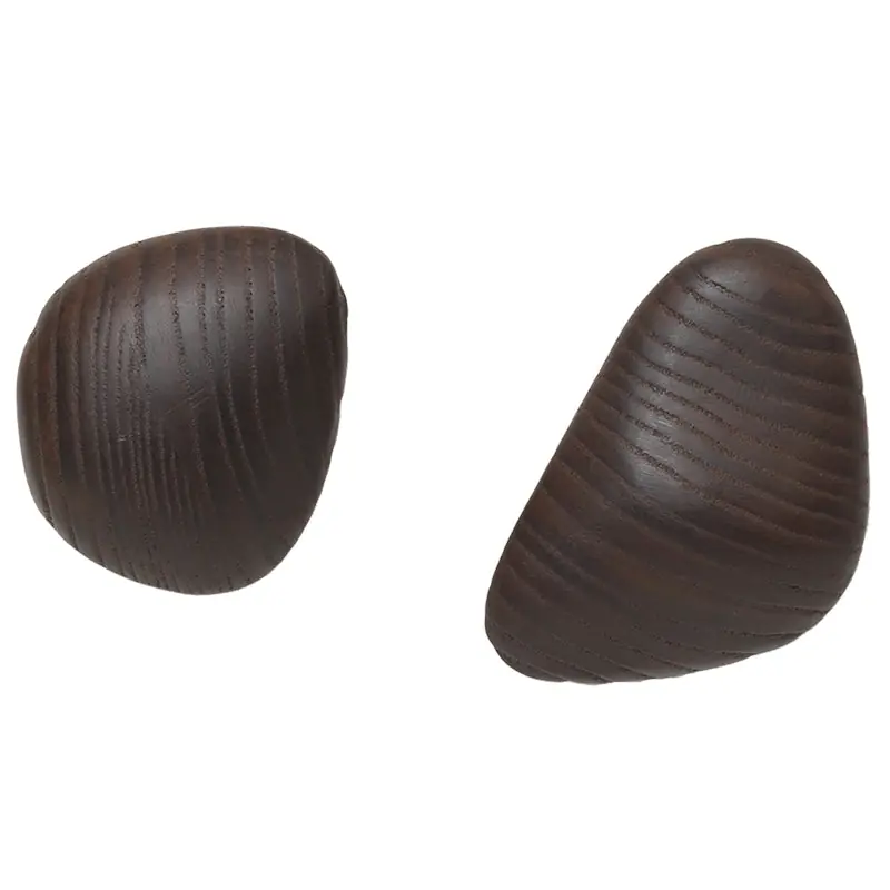 Billig Ferm Living Cairn Hooks Set of 2 Dark Brown
