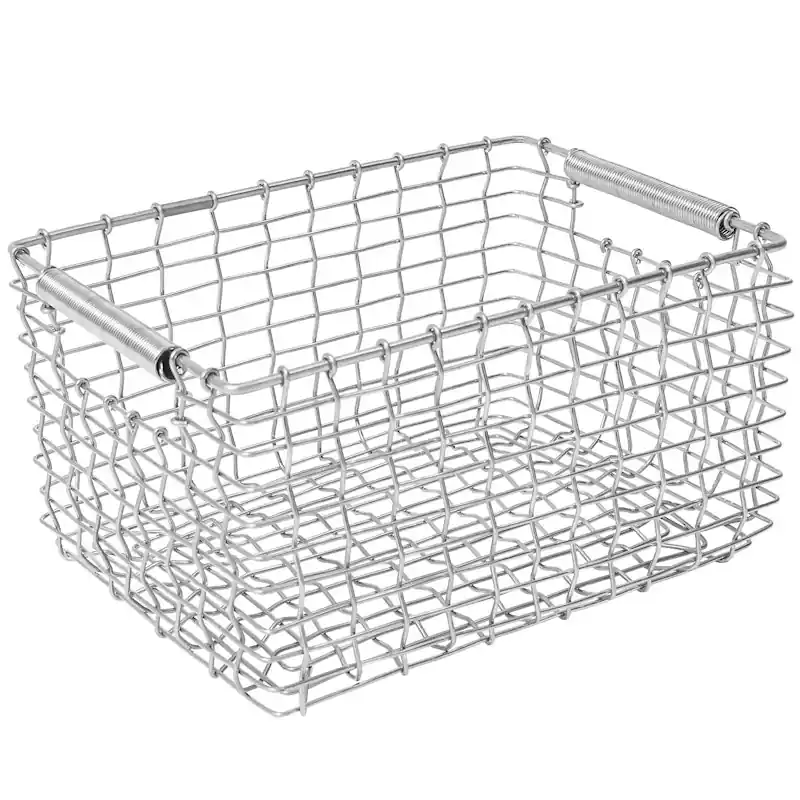 Bästa pris Rectangular 15 Korg, Galvaniserad