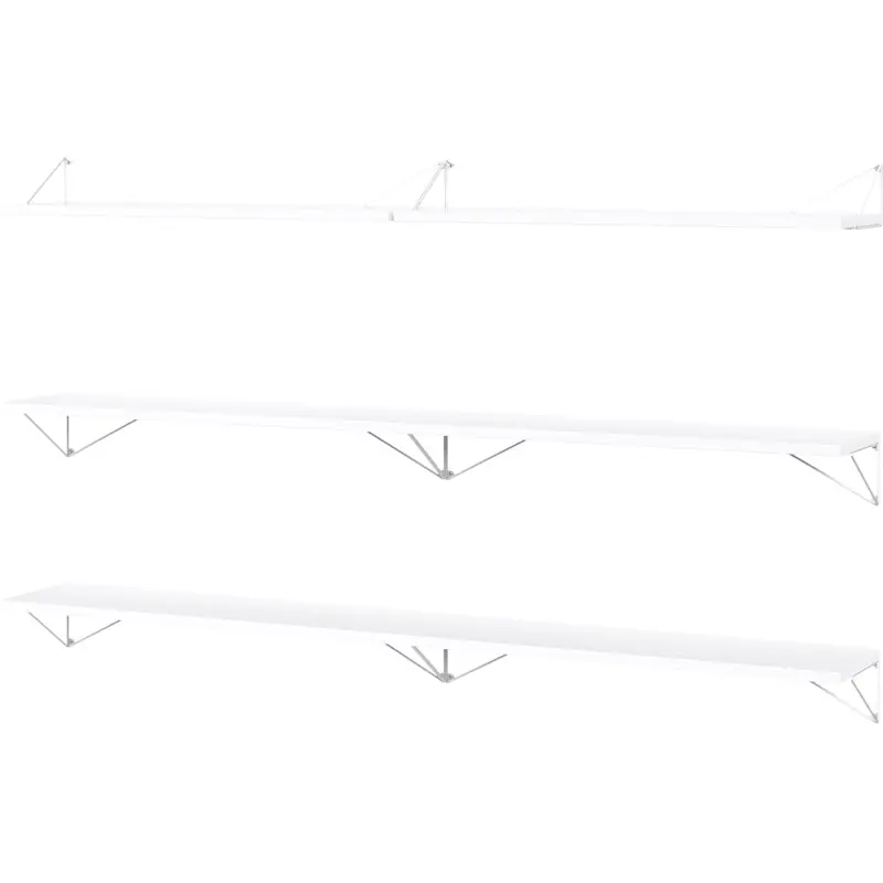 Pythagoras Hyllpaket 6 Hyllplan, Vit Reapris