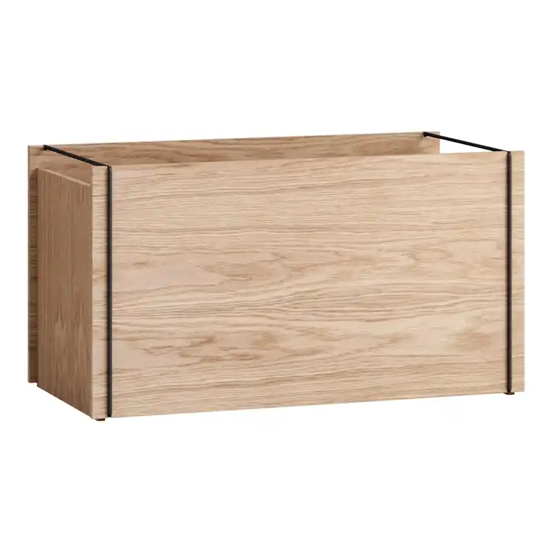 Förvaringslåda 30x60 cm, Svart / Ek Billigare