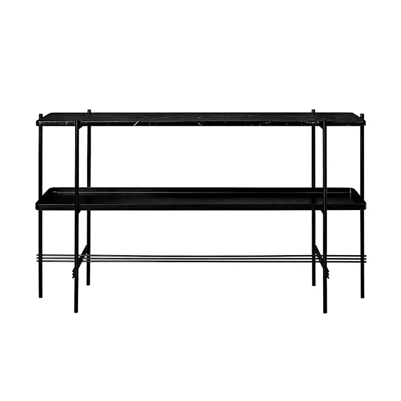 Erbjudandepris Ts Console 2 Hyllor, Svart/Svart Marmor