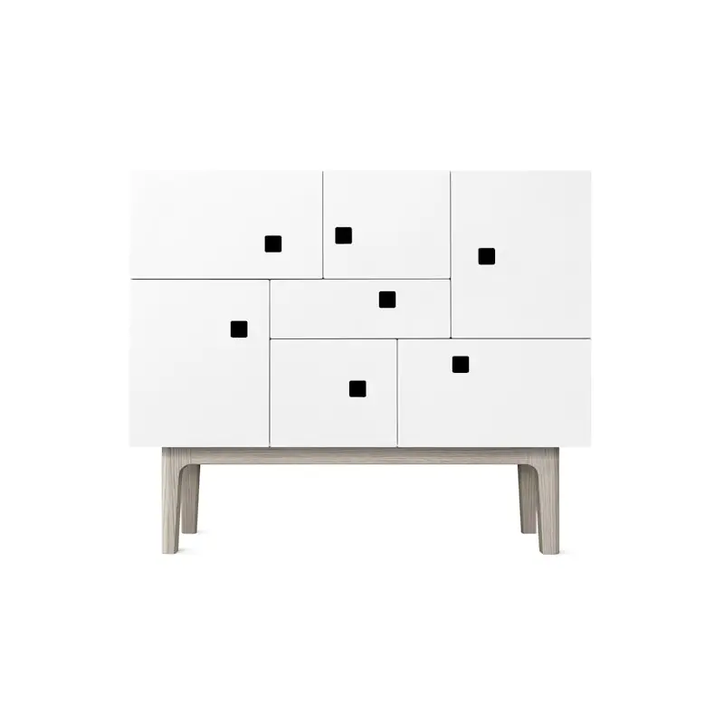 Nedsatt pris Peep C1 Sideboard, Angel White/white oak