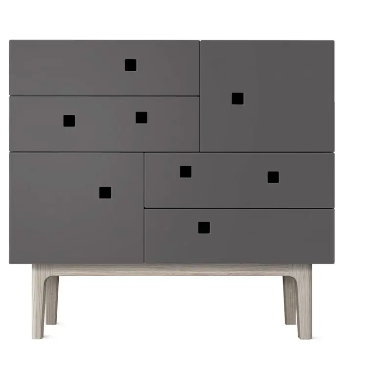 Erbjudandepris Peep B1 Byrå, Slate Grey/white oak